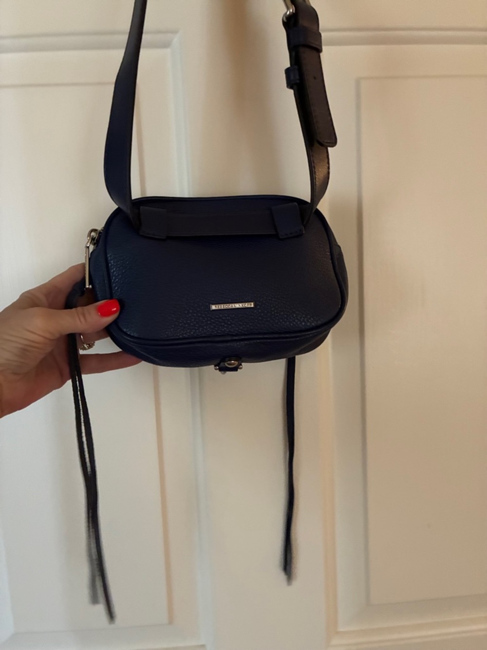 Rebecca Minkoff Blue Blythe Leather Belt Bag/Cross Body - Picture 9 of 16